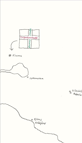 Grönska träd och träd som ser