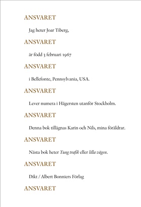 Ansvaret Ansvaret Ansvaret Ansvaret
