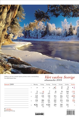 Vårt vackra Sverige almanacka 2009
