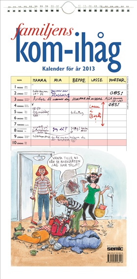 Familjens kom-ihåg kalender 2013