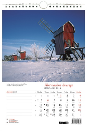 Vårt vackra Sverige almanacka 2015