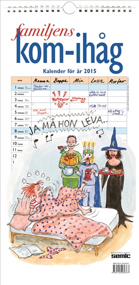 Familjens kom-ihåg-kalender 2015