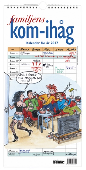 Familjens kom-ihåg-kalender 2017