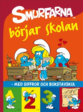 Smurfarna börjar skolan - med siffror och bokstavskul