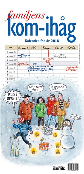 Familjens kom-ihåg-kalender 2018