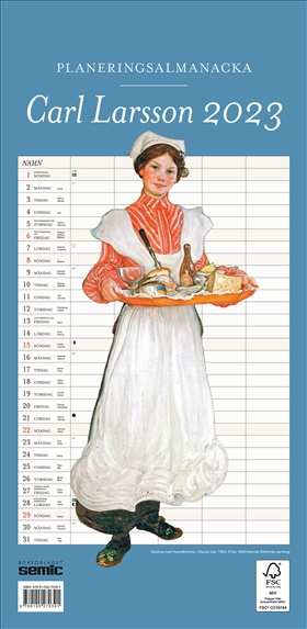 Carl Larsson planeringsalmanacka 2023