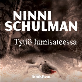 Tyttö lumisateessa