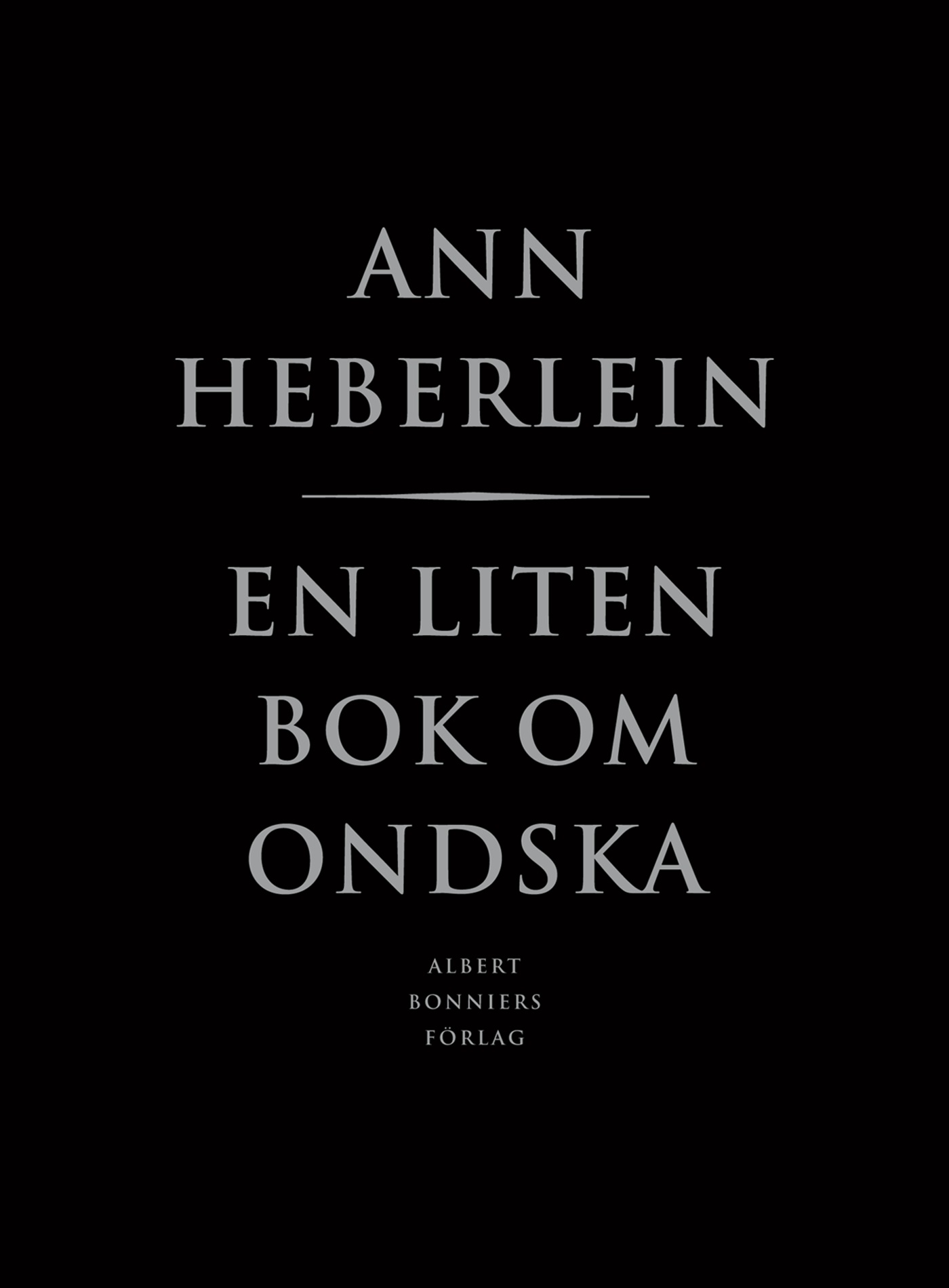 Omslag: En liten bok om ondska