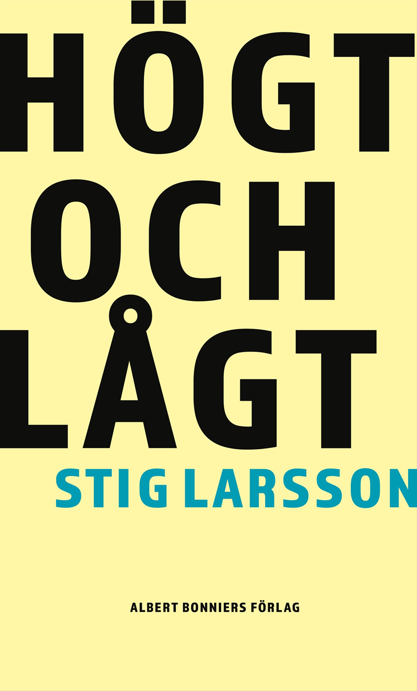 Omslag: Högt och lågt