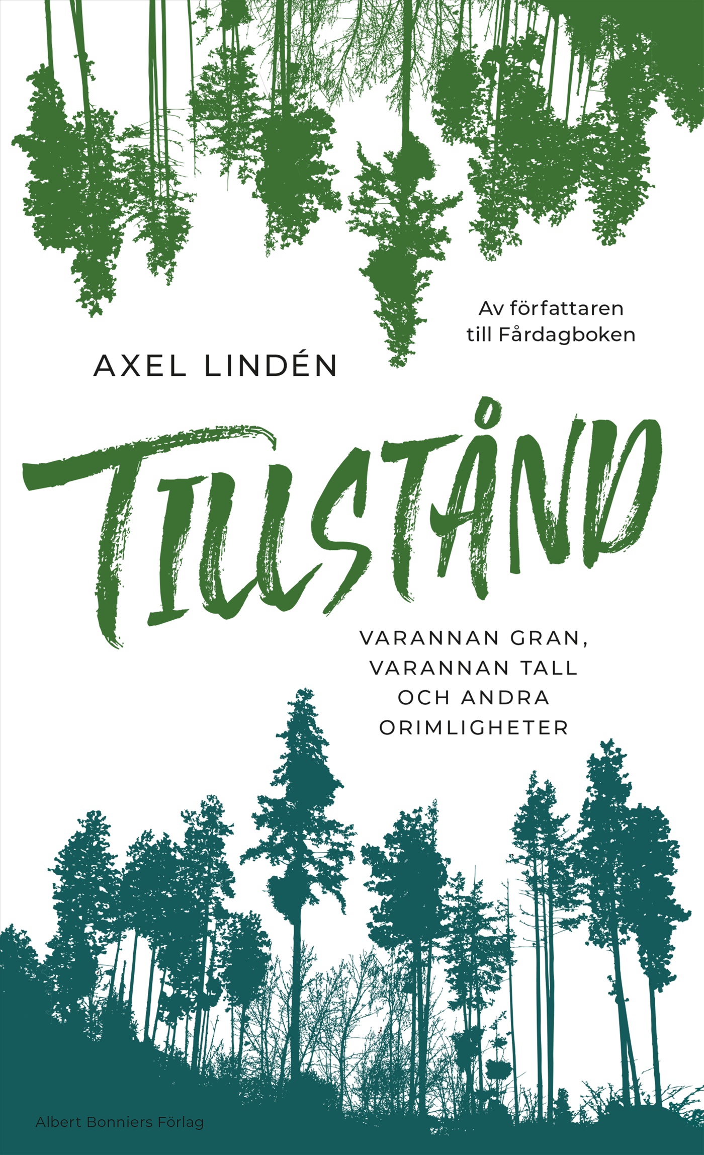 Omslag: Tillstånd : varannan gran, varannan tall och andra orimligheter