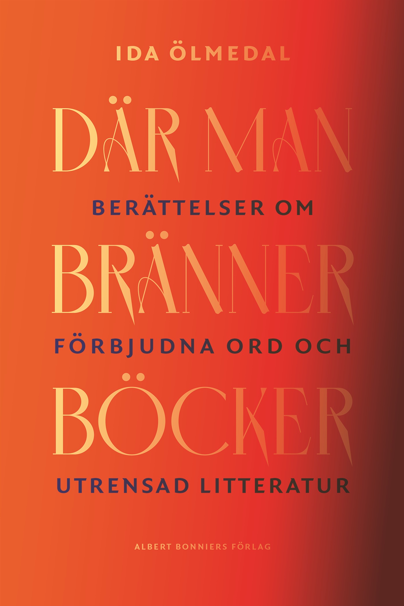 Omslag: Där man bränner böcker : berättelser om förbjudna ord och utrensad litteratur