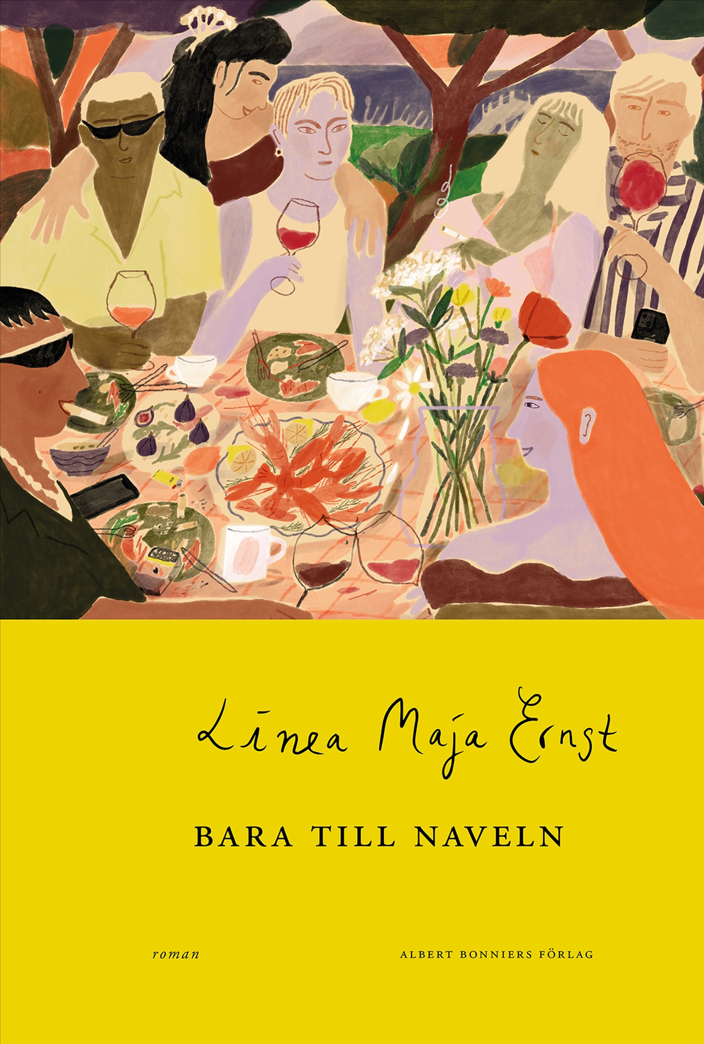 Omslag: Bara till naveln