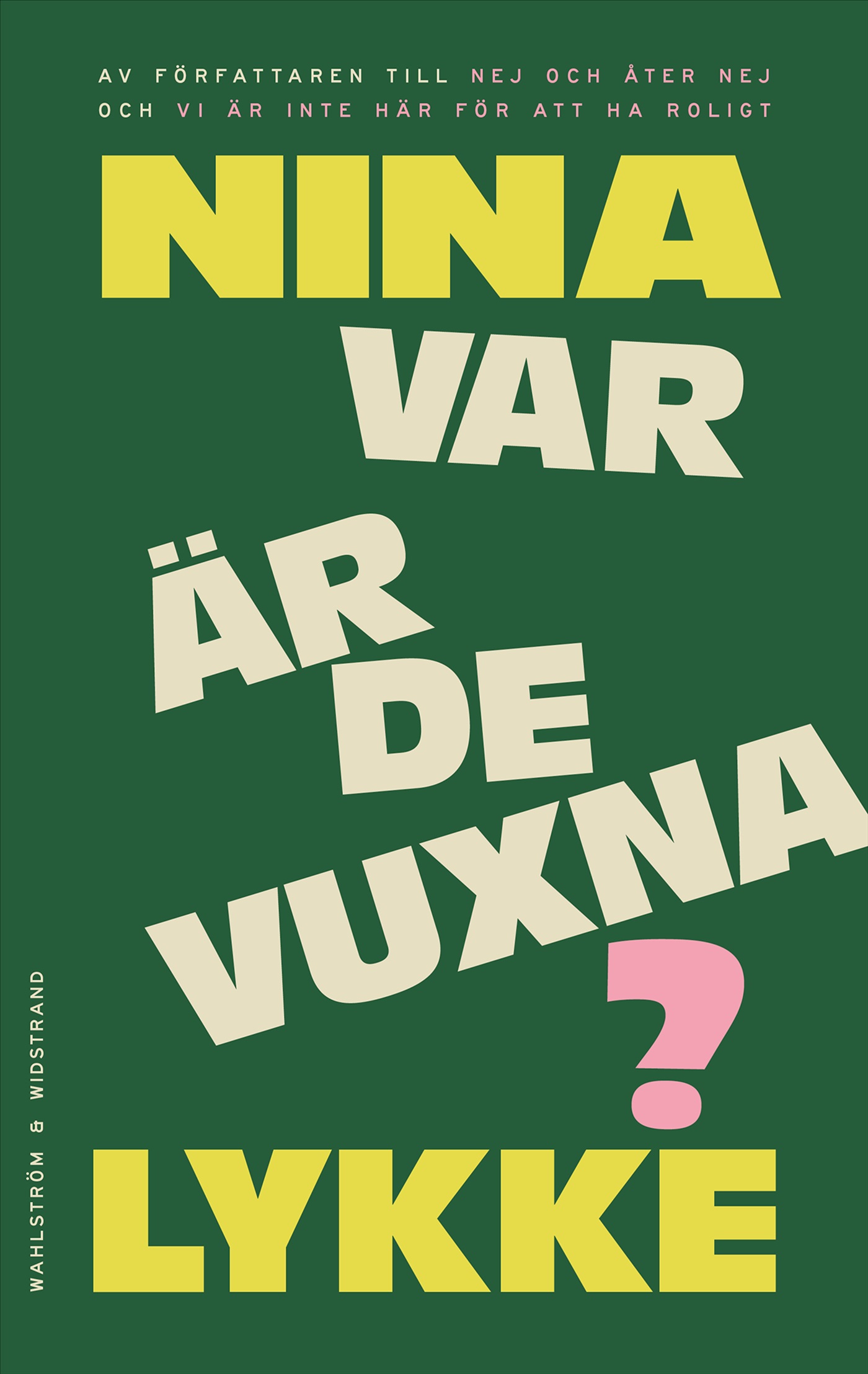Omslag: Var är de vuxna?
