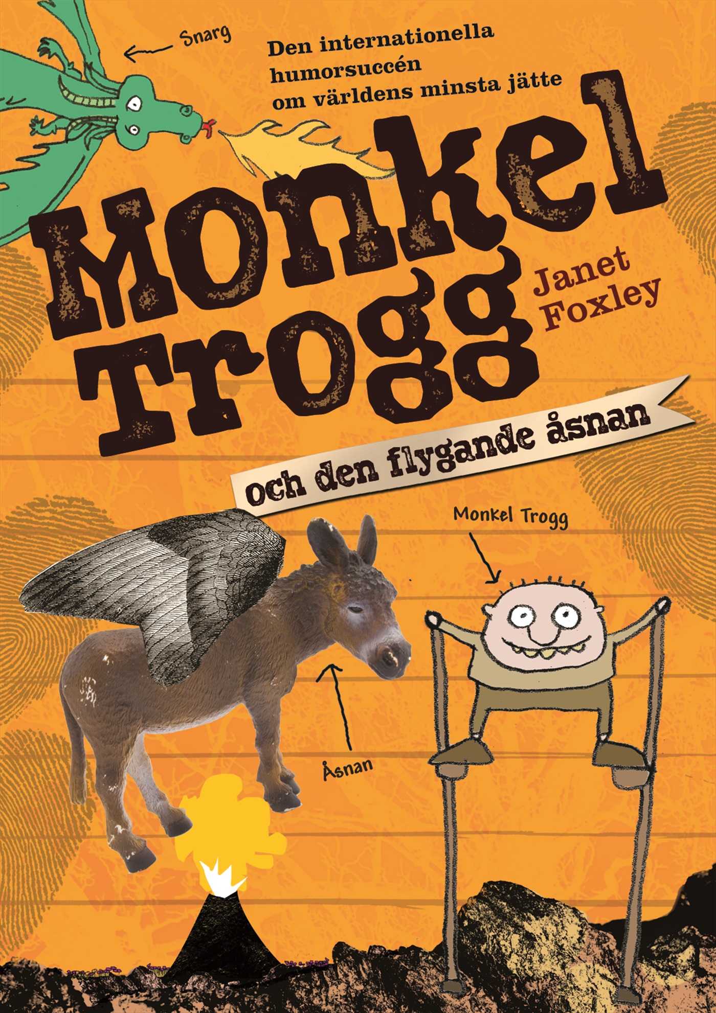 Omslag: Monkel Trogg och den flygande åsnan