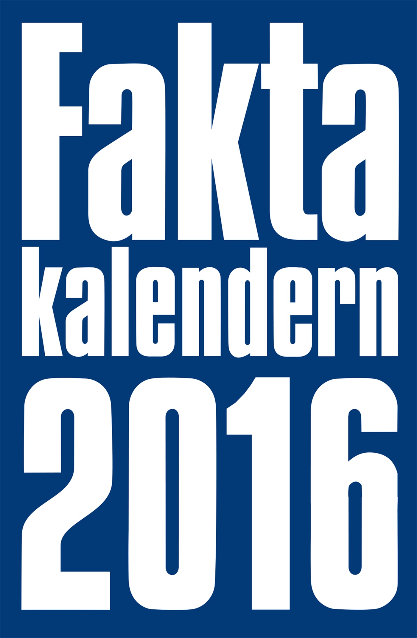Omslag: Faktakalendern 2016