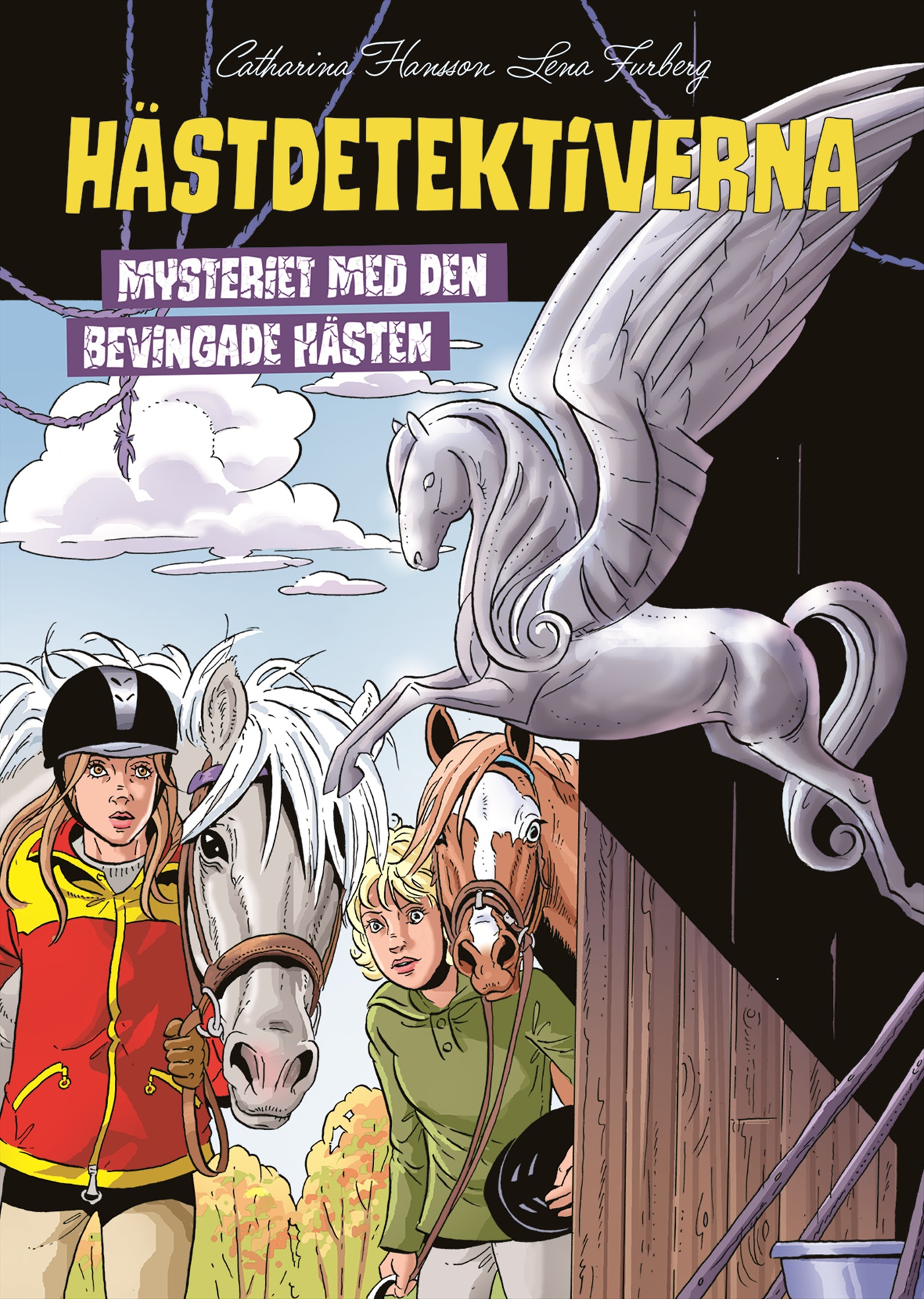 Omslag: Mysteriet med den bevingade hästen