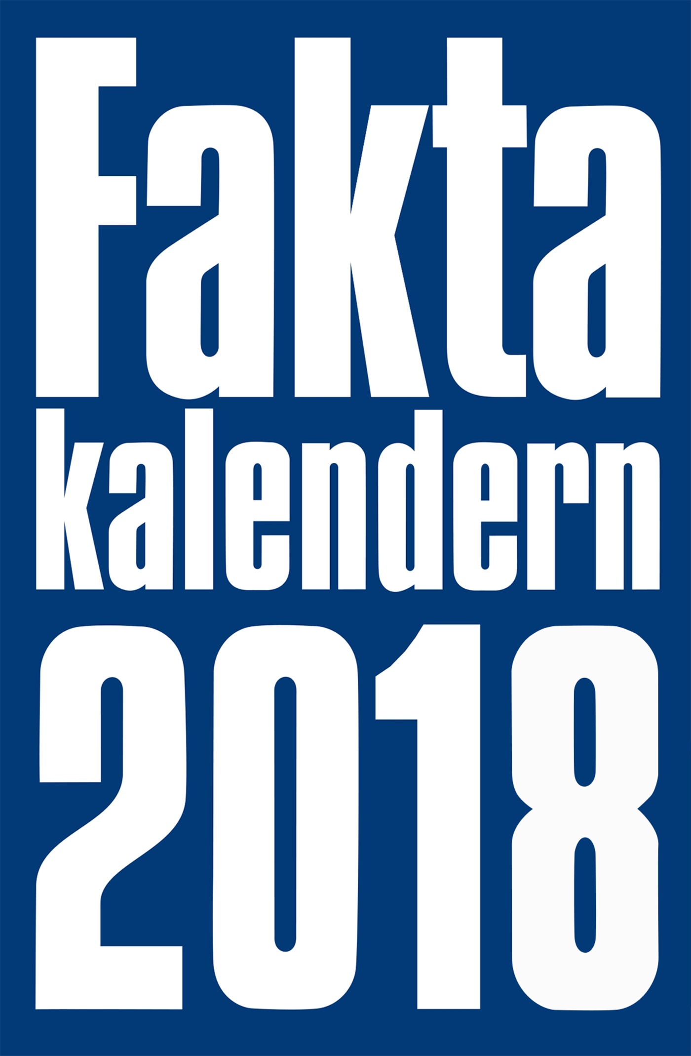 Omslag: Faktakalendern 2018