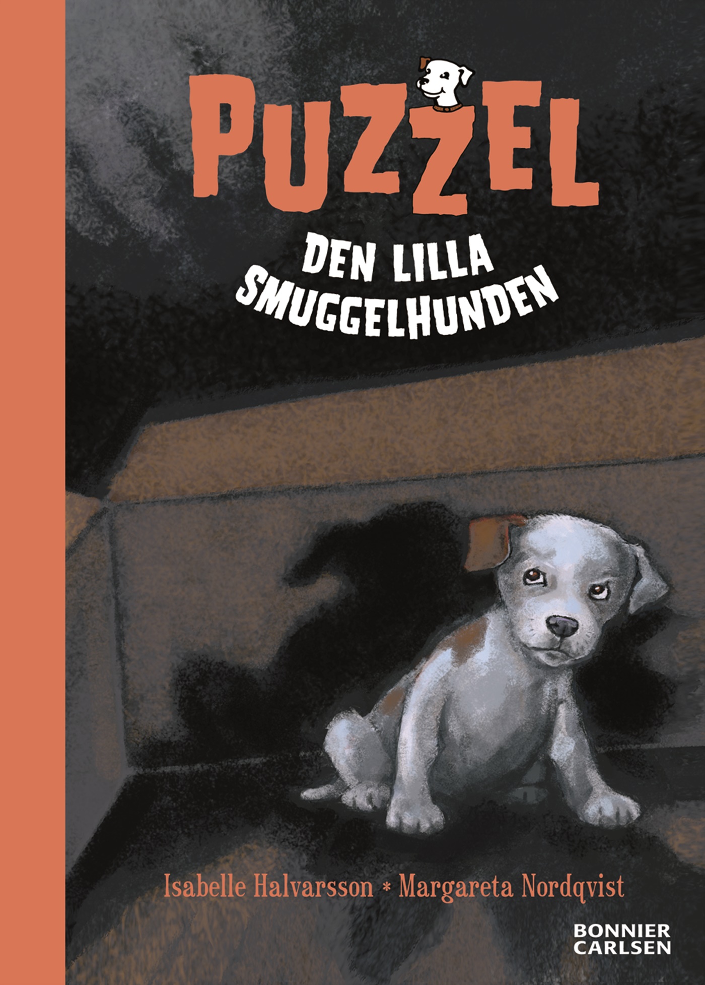 Omslag: Puzzel : den lilla smuggelhunden