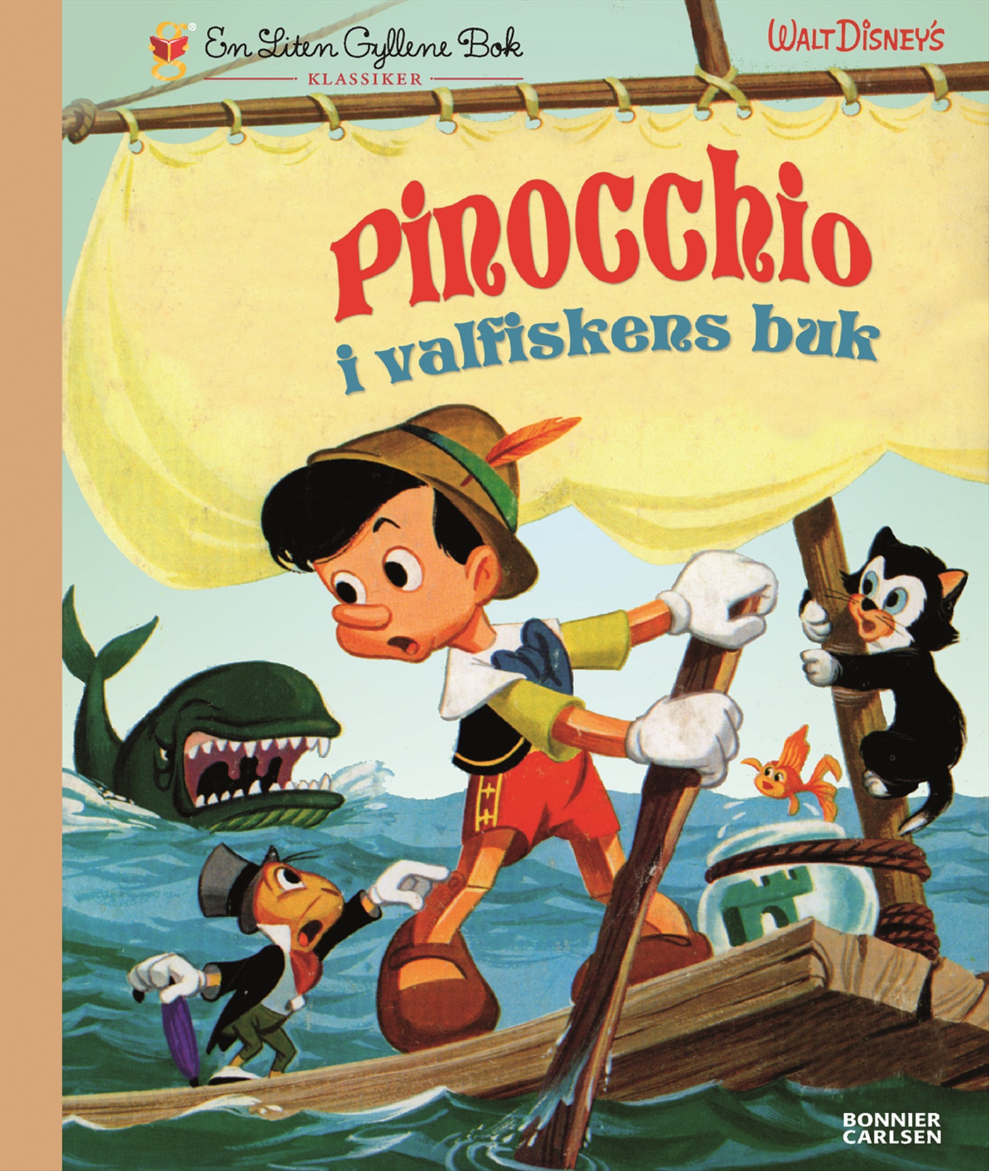 Omslag: Pinocchio i valfiskens buk