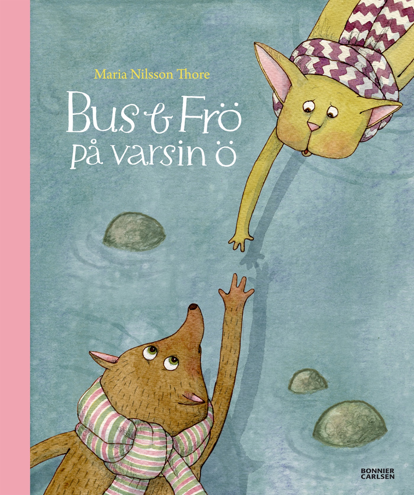 Omslag: Bus och Frö på varsin ö