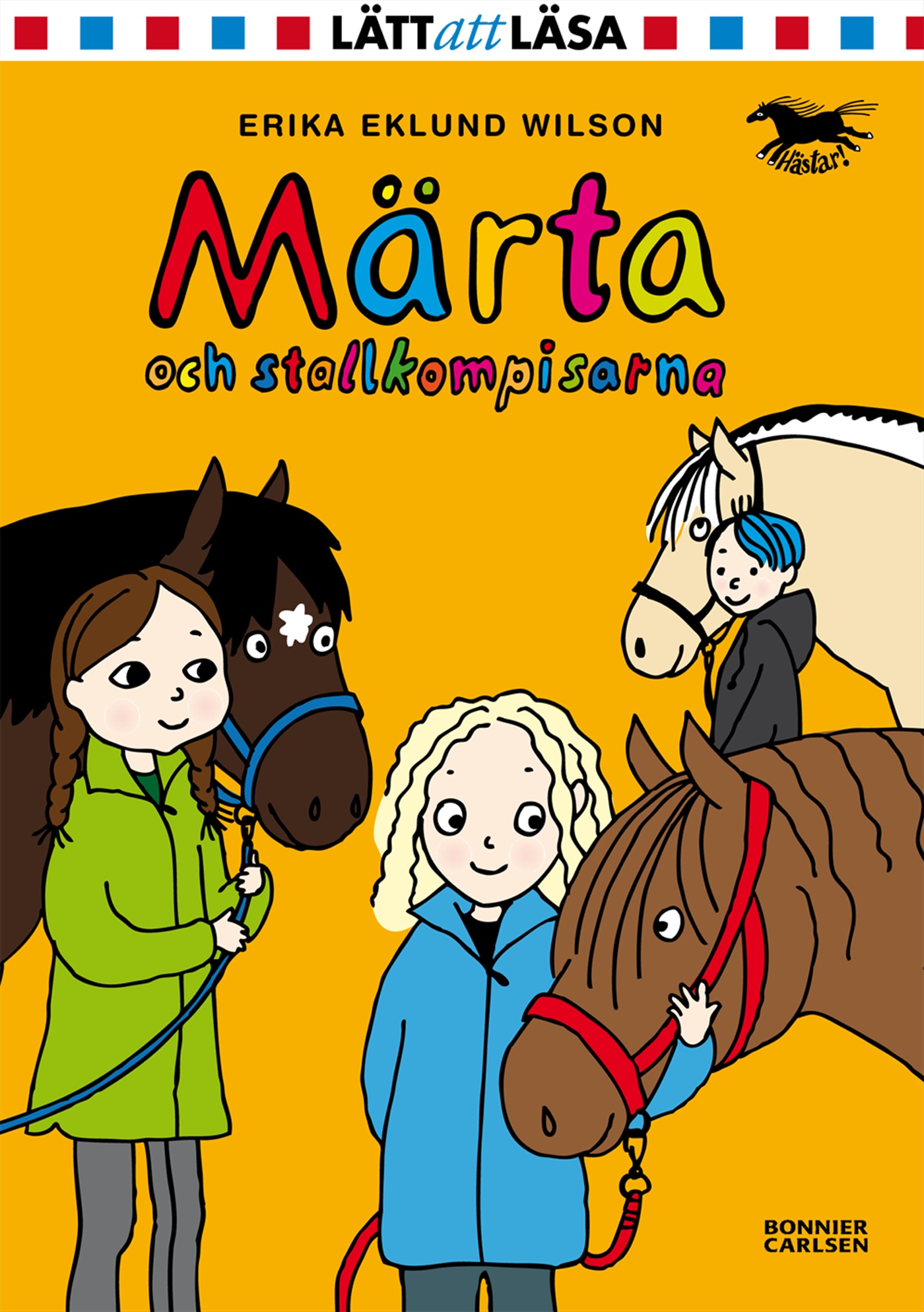 Omslag: Märta och stallkompisarna
