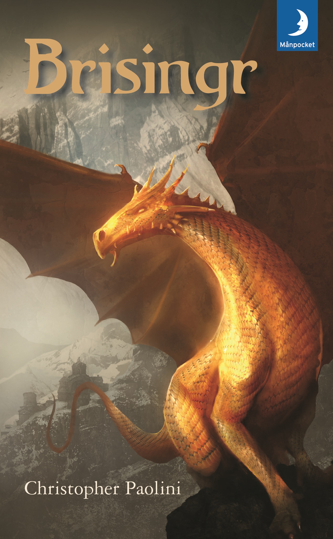 Omslag: Brisingr eller Eragon skuggbanes och Saphira Biartskulars sju löften