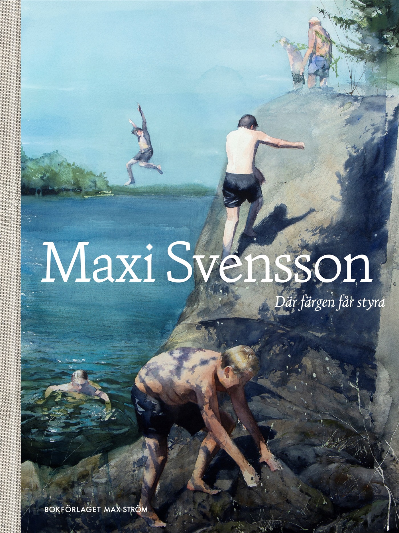 Omslag: Där färgen får styra : En berättelse i akvarell