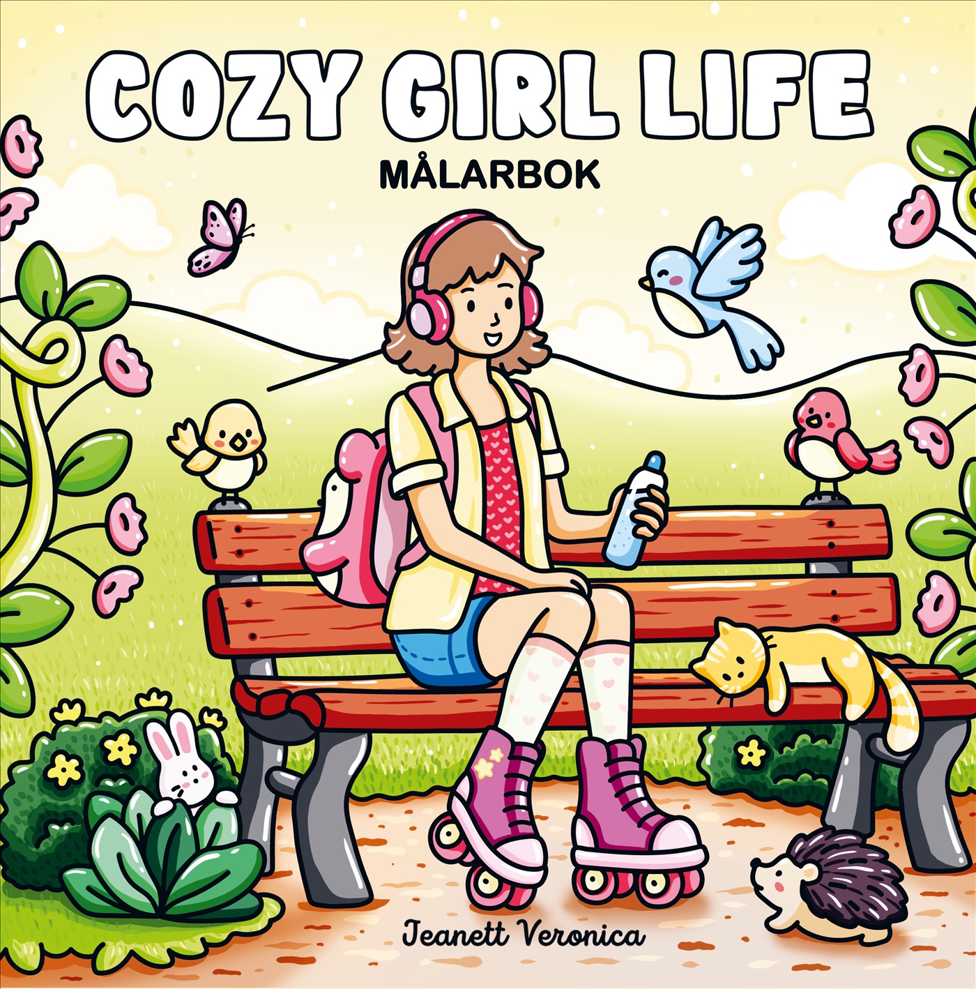 Omslag: Cozy Girl Life : Målarbok