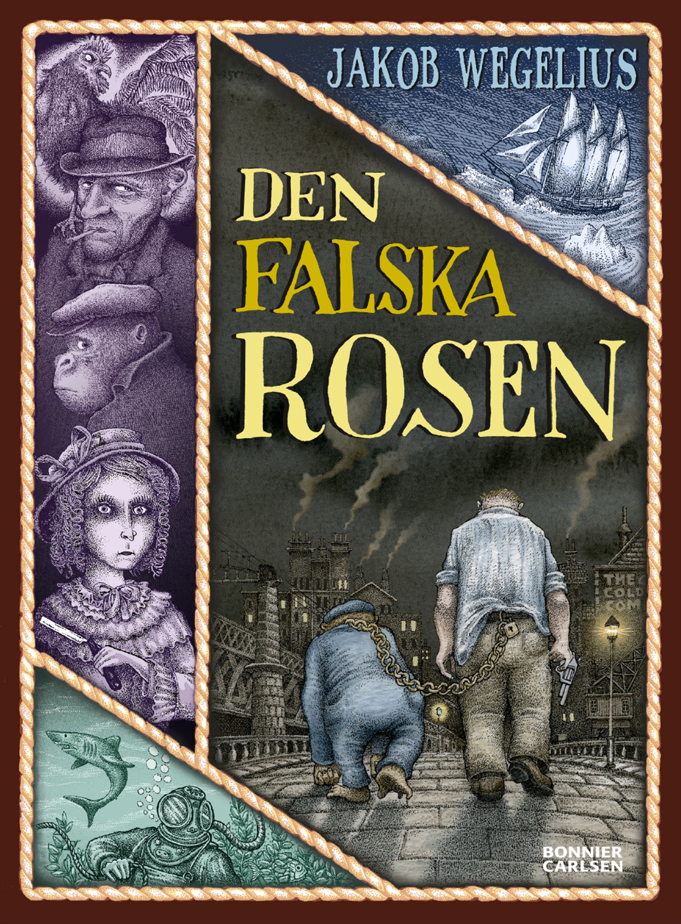Omslag: Den falska rosen