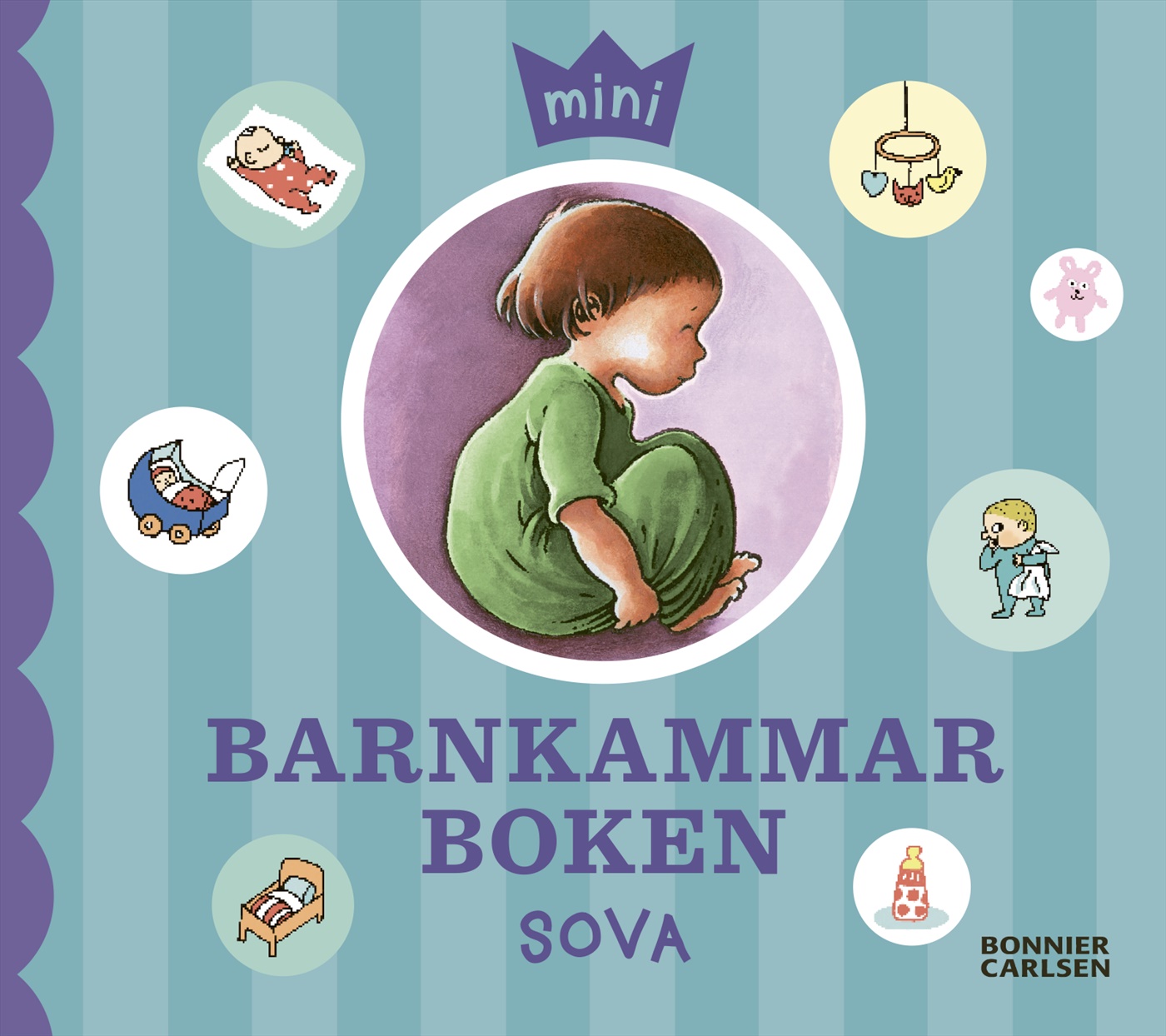 Omslag: Minibarnkammarboken. Sova