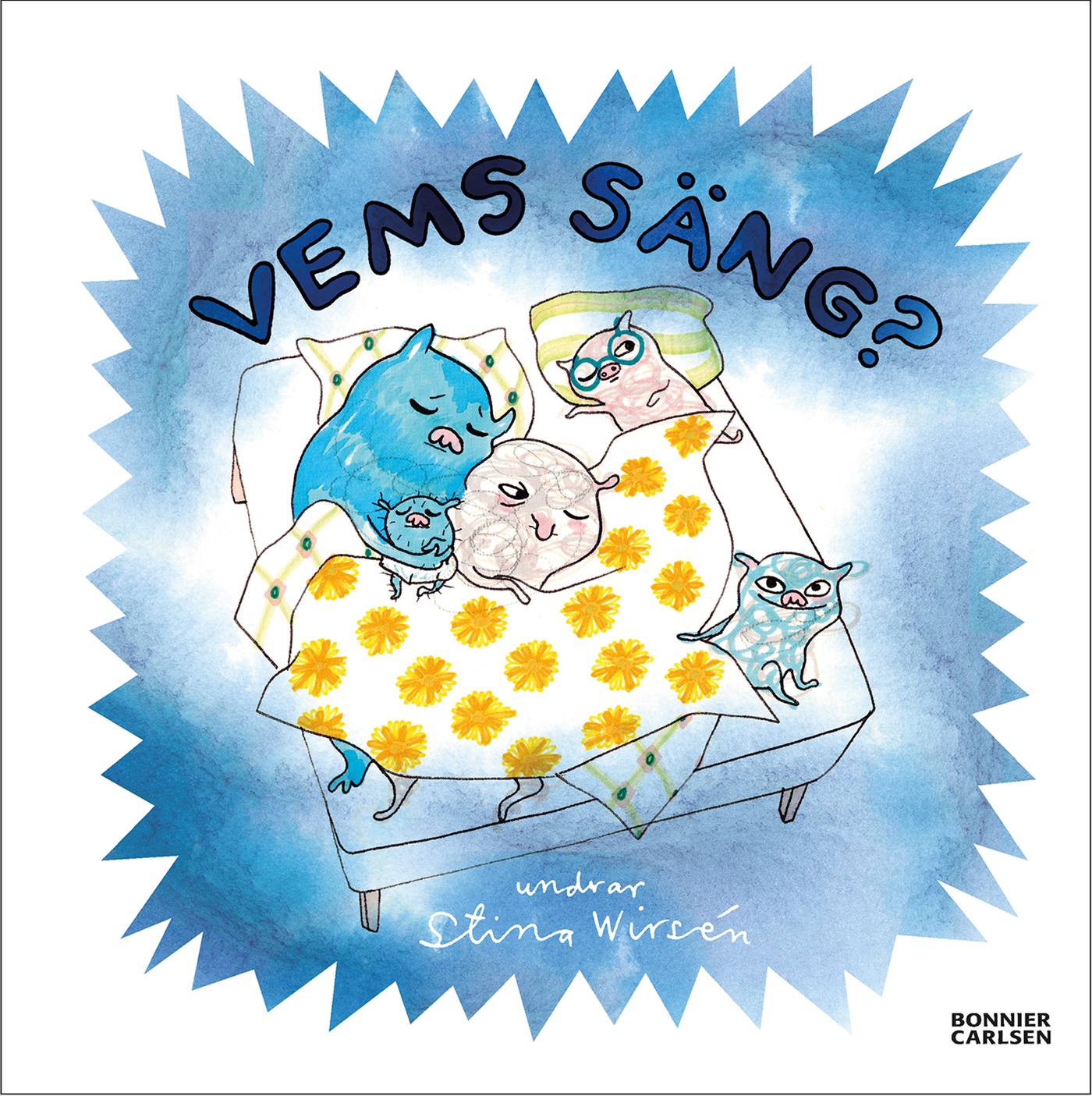 Omslag: Vems säng?