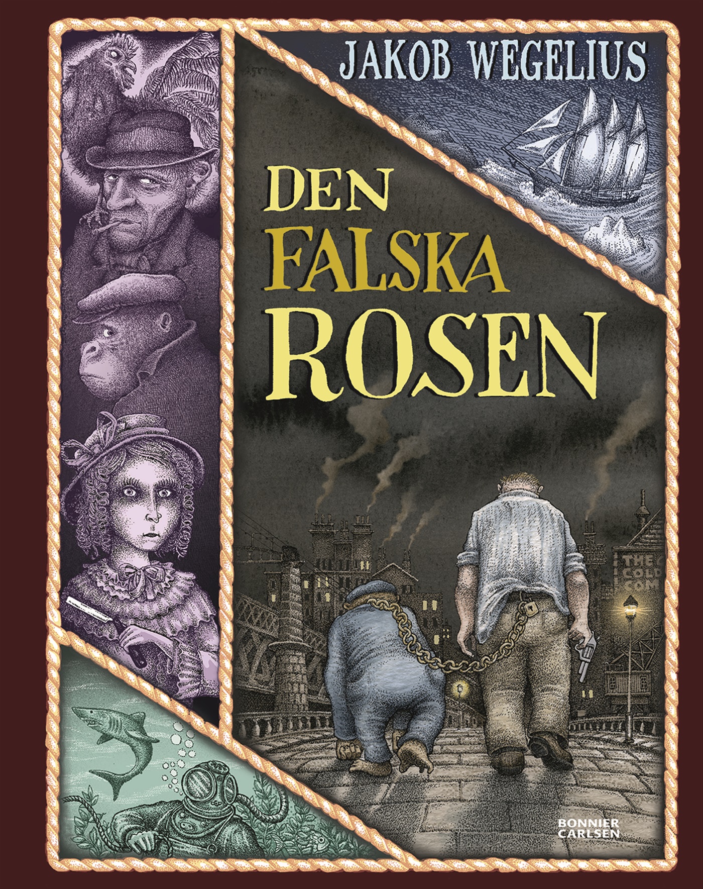 Omslag: Den falska rosen