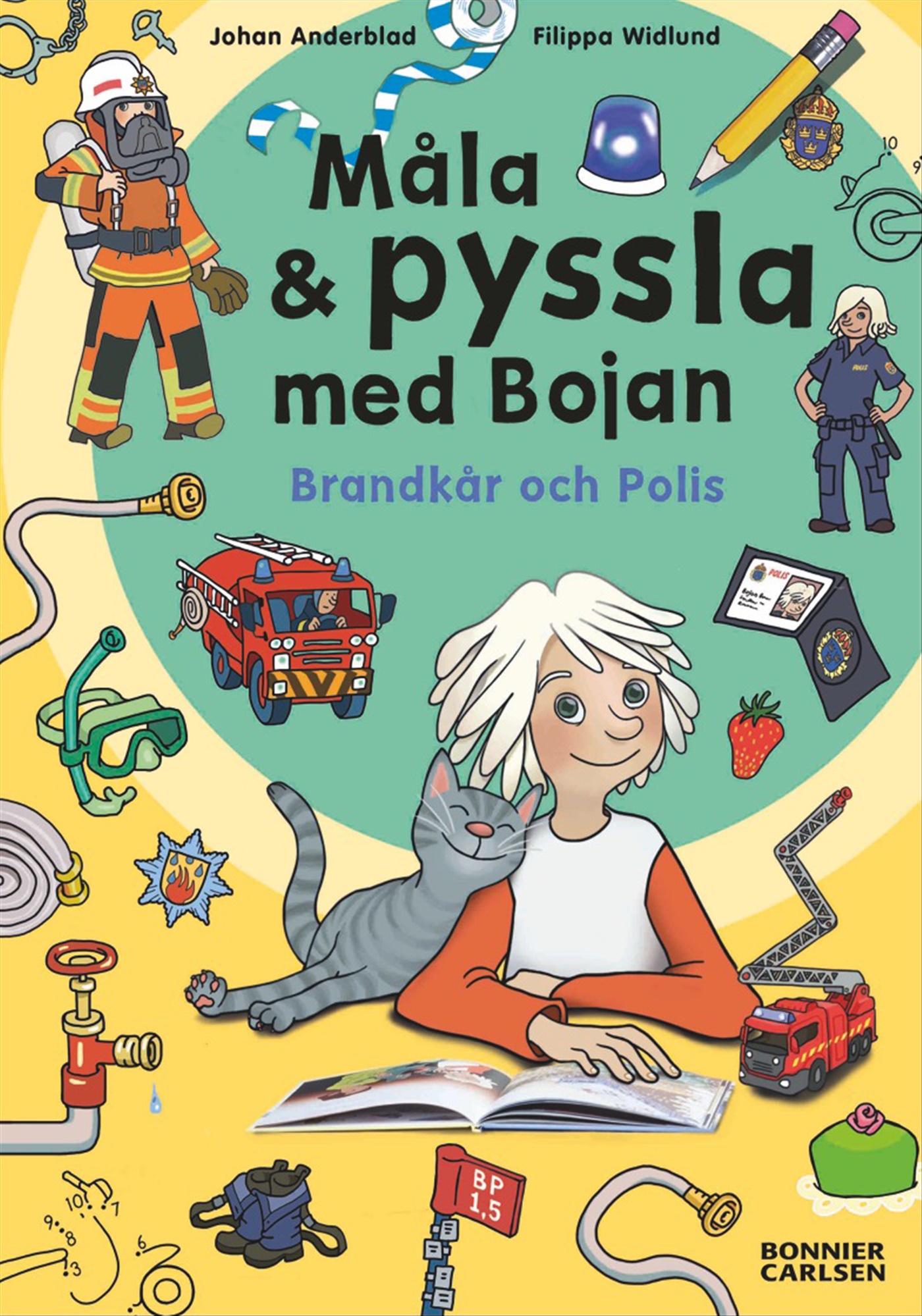 Omslag: Måla och pyssla med Bojan