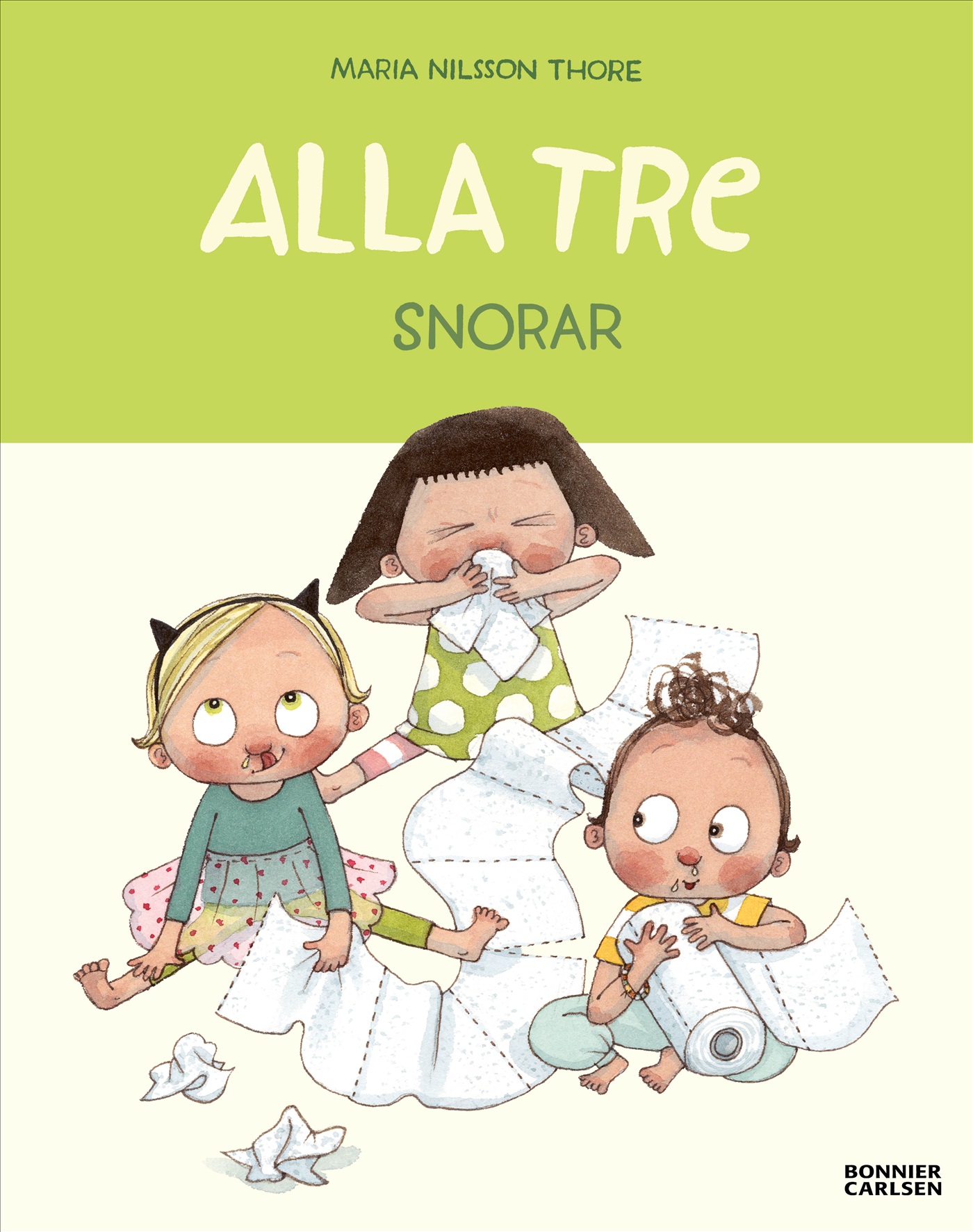 Omslag: Alla tre snorar
