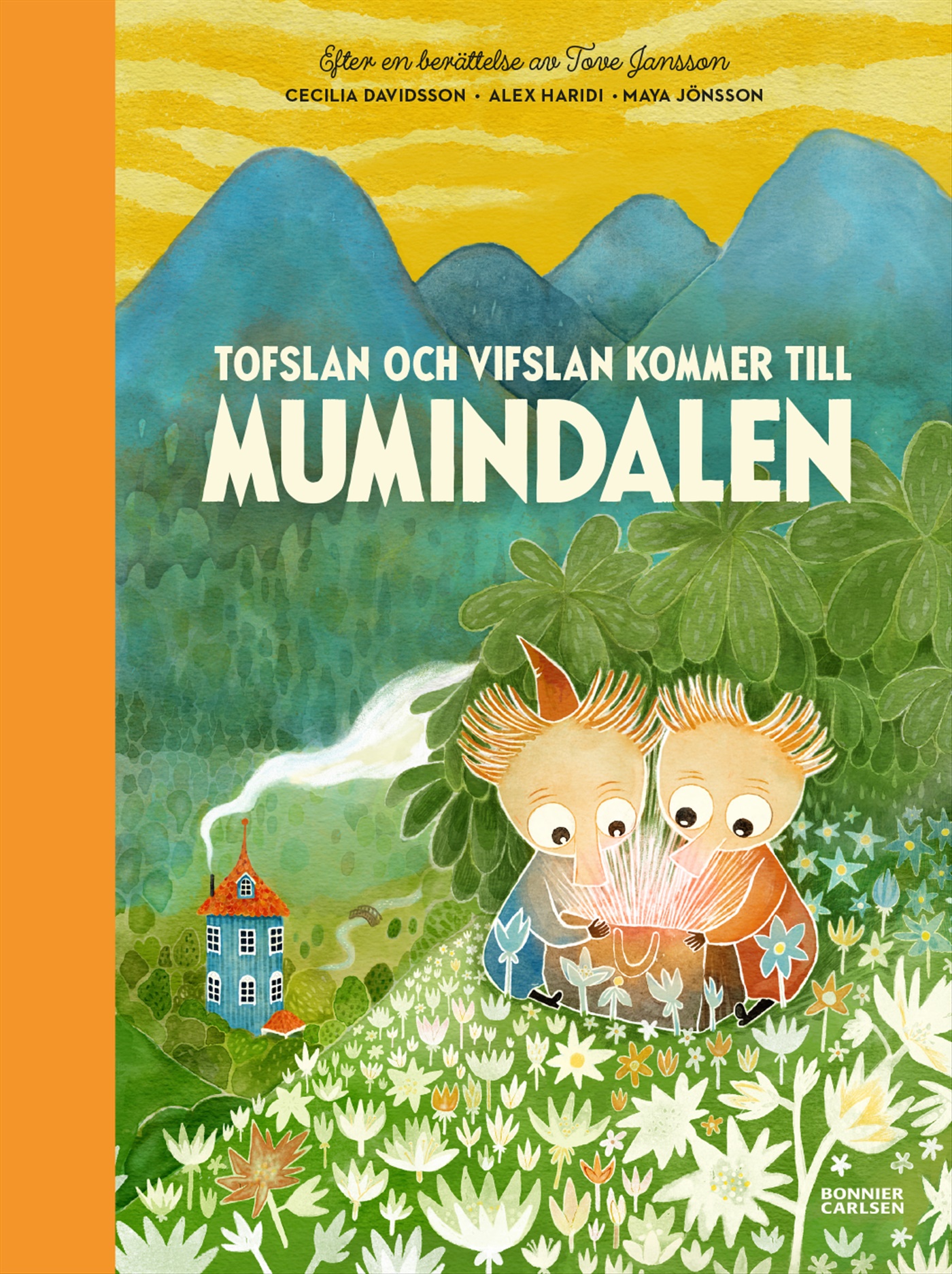 Omslag: Tofslan och Vifslan kommer till Mumindalen