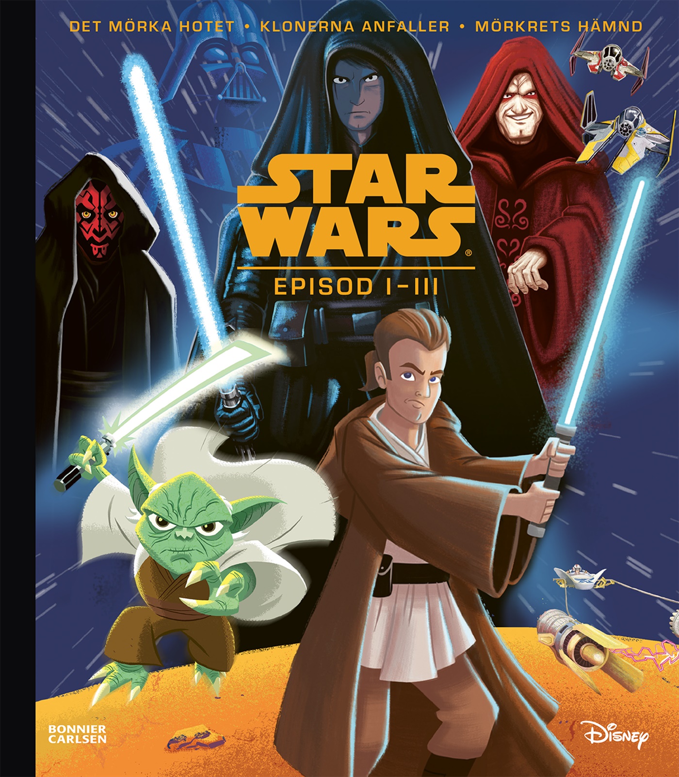 Omslag: Star Wars. Episod I-III bilderbokssamling