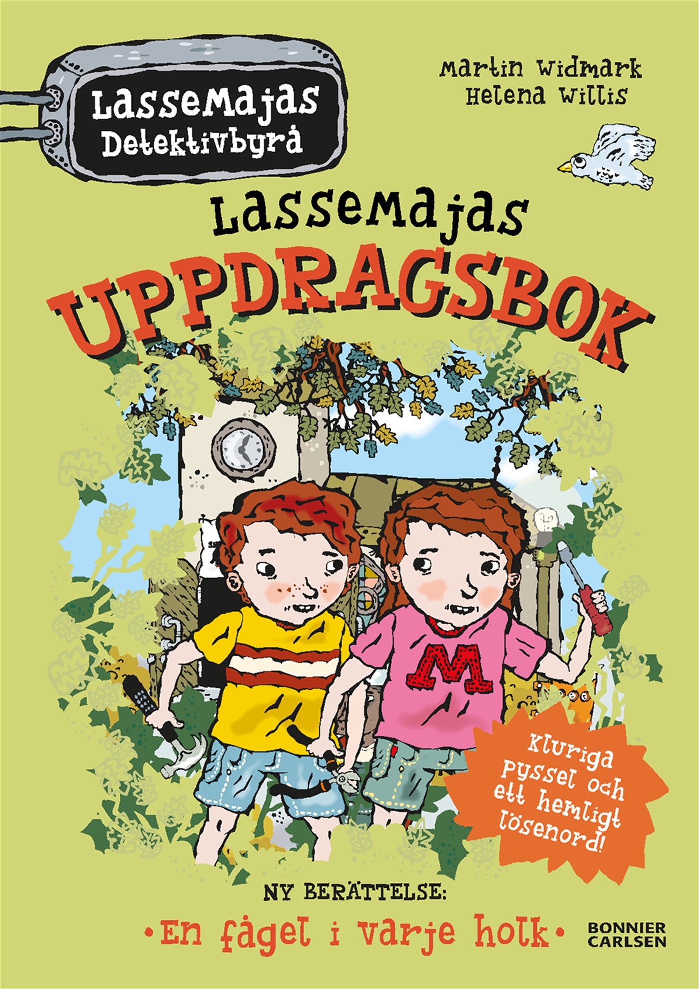 Omslag: LasseMajas uppdragsbok. En fågel i varje holk