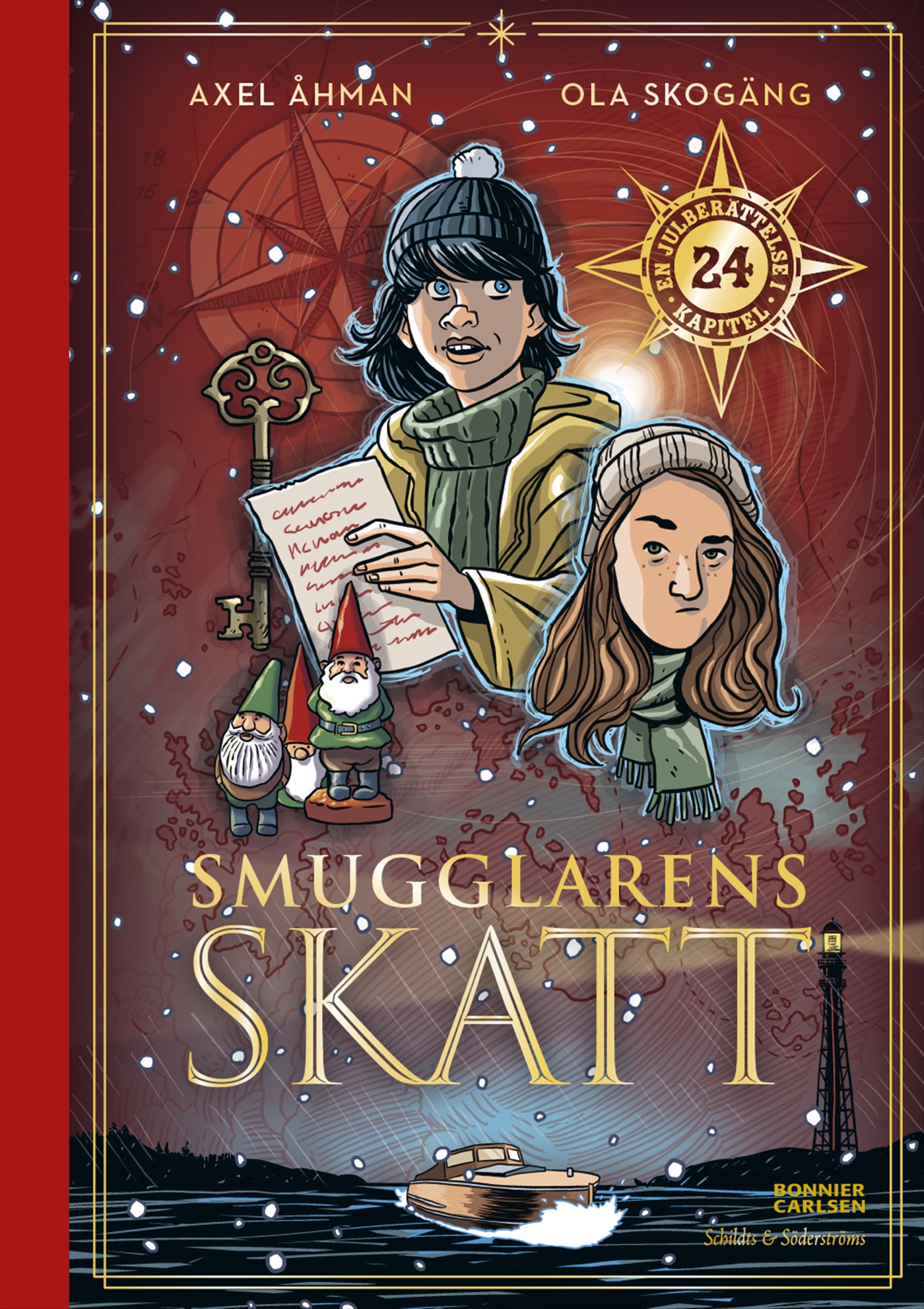 Omslag: Smugglarens skatt  : en julberättelse i 24 kapitel
