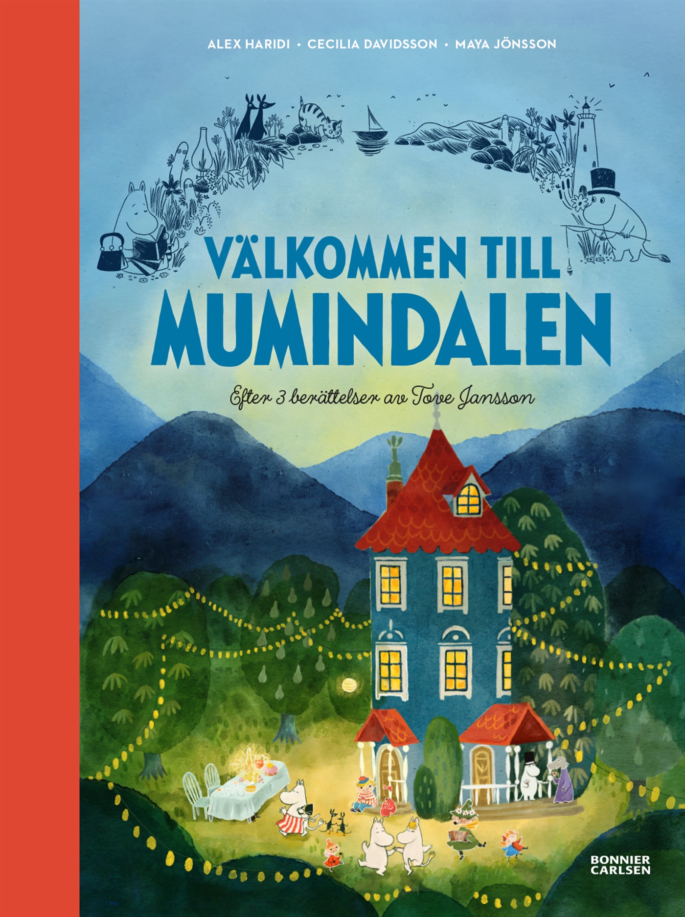Omslag: Välkommen till Mumindalen : efter 3 berättelser av Tove Jansson