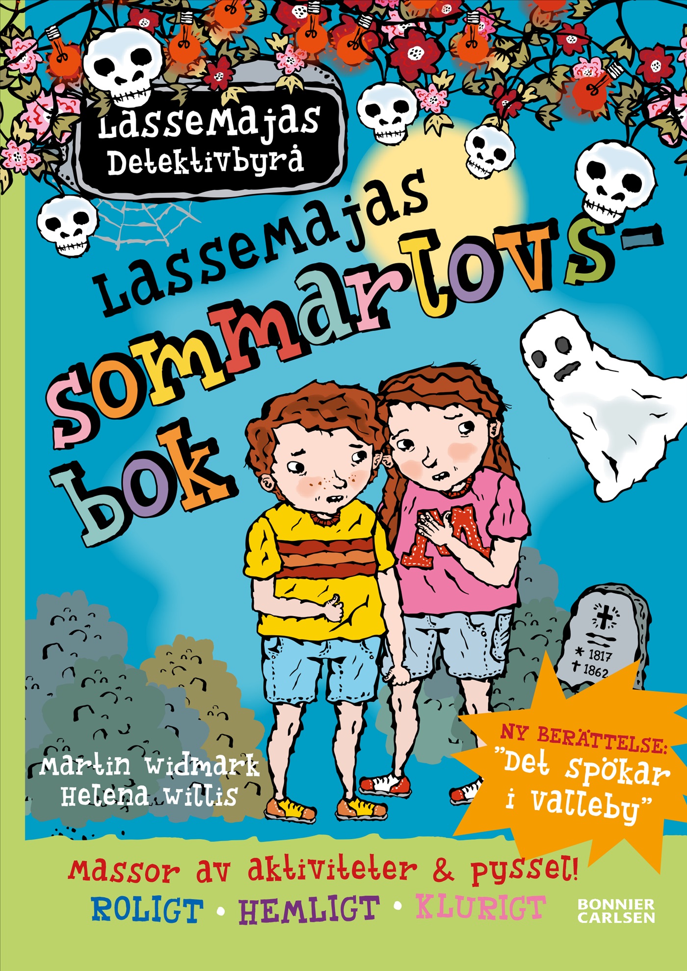 Omslag: LasseMajas sommarlovsbok. Det spökar i Valleby