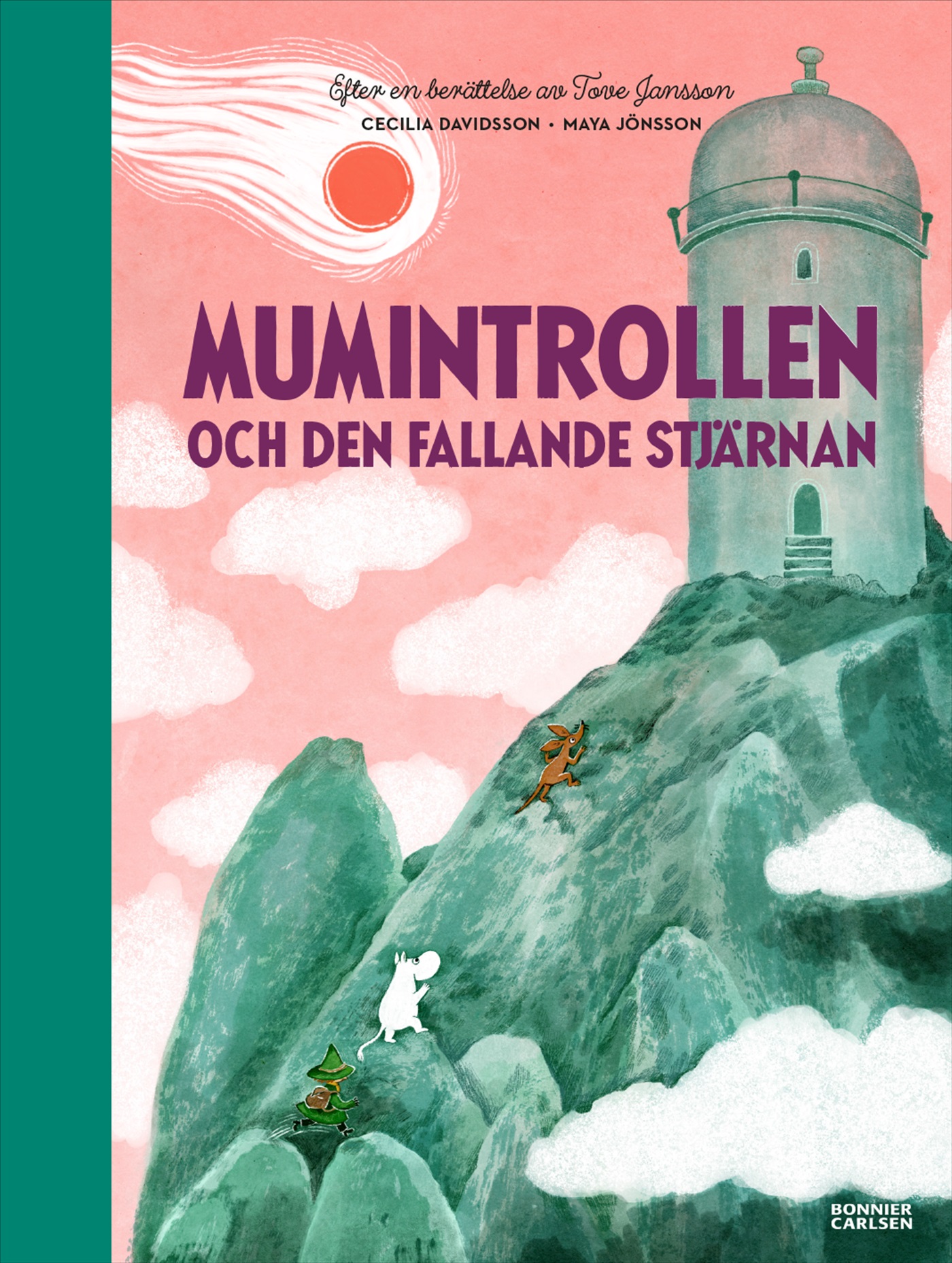Omslag: Mumintrollen och den fallande stjärnan