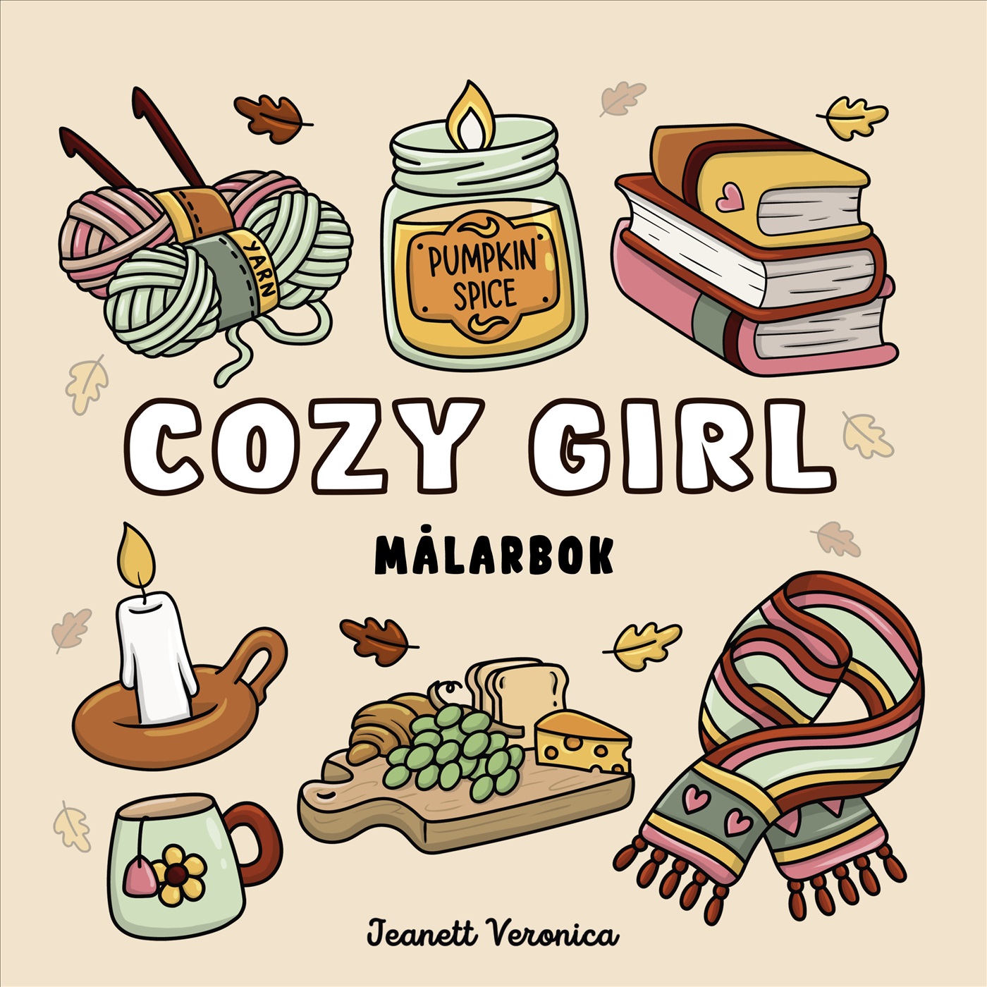 Omslag: Cozy Girl : Målarbok