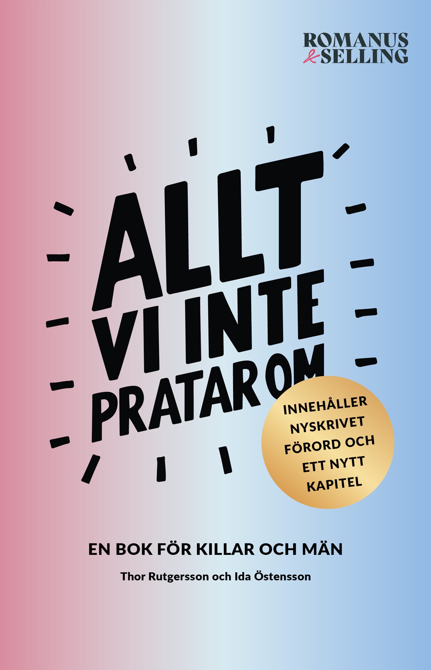 Omslag: Allt vi inte pratar om : en bok för killar och män
